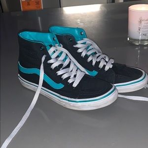 Classic Turquoise Blue High Top Vans